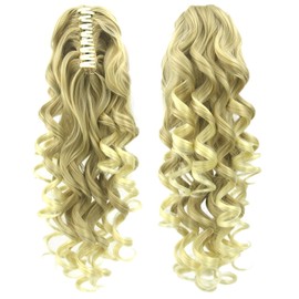 Long Curly Claw Ponytail Clip On Hair Extension Pony Tail Hair Piece (Style1)