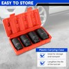 DASBET 1/2" Drive Deep Impact Socket Set 4PCS Heavy Duty