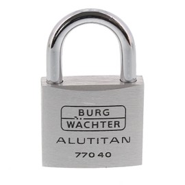 Burg-Wächter, Set of 2, 6,5 mm Shackle Padlock 4 Keys Double 770 40 cm x (W)