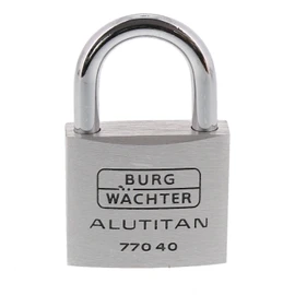 Burg-Wächter, Set of 2, 6,5 mm Shackle Padlock 4 Keys Double 770 40 cm x (W)