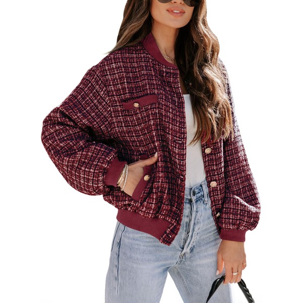 EVALESS Womens Fashion Jacket 2024 Fall Winter Outfits for Women