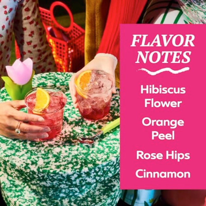 TAZO Iced Passion Concentrate, Herbal Fruit Tea, Caffeine Free, Easy-to-Serve