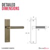 Decoranddecor Hera Antique Brass Knurled Backplate Door Handles Set –