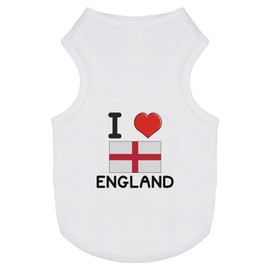 'I Love England' Pet Dog/Cat T-Shirt (PT00095103)