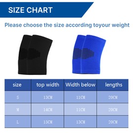 2 Pairs Kids Knee Sleeve Kids Knee Brace Children Support Compression Child Sleeve Pads for Basketball, Volleyball, Sports, Gymnastics(Blue, Black)