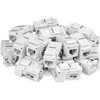 TRENDnet Cat6 Keystone Jack, 25-Pack Bundle, 90° Angle Termination, Compatible