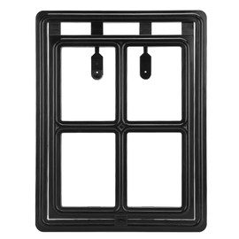 Plastic Magnetic Lock Pet Screen Door Dog Cat Safe 

Security Flap Door Gate for Pet SuppliesBlack A type