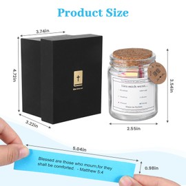 Bible Verses Jar,Christliche Geschenke für Frauen,Bibel Zubehör,Bibelglas DeutschBibelverse im Glas Deutsch,Bibel Geschenke mit Hoffnung,Bibel Verse im Glas Deutsch (A)