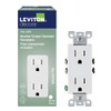 Leviton 15 amps 125 V Duplex White Weather Resistant Outlet
