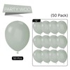 PartyWoo Dusty Green Balloons 50 pcs 12 Inch Matte Sage