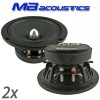 MB Acoustics 2 speakers 6.5” MB Acoustics Midrange Aluminum Bullet