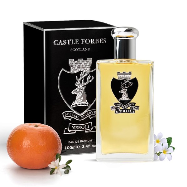 Neroli Special Reserve Men's Cologne by Castle Forbes, 100ml | Luxurious, Elite Fragrance with Precious Essential Oils | Paraben-Free, Cruelty-Free, Handmade Badge, Limited Batches