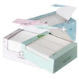 Large capacity embossed cotton pads 300 sheets / 대용량 엠보싱 화장솜 300매x3박스(총900매)순면 100% - 6.엠보싱+소프트+필링 화장솜