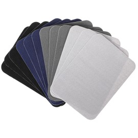 JIYIN Fabric Repair Patches, Iron-on Patches for Clothing Inside & Outside, Multi-Colored Patches for Clothes Fabric Patches for Clothing, Bag, Hat Repair 3" by 4-1/4" (7.5 cm x 10.5 cm)(12Pcs4Colors)