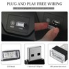 4 PCS USB LED Car Interior Atmosphere Lamp, Portable Mini