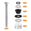 QUARKZMAN Set of 4 Toilet Seat Hinge Bolt Kit Toilet