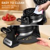 Waffle Maker, Double Belgian Waffle Maker 180°Flip, 1400W Waffle Iron