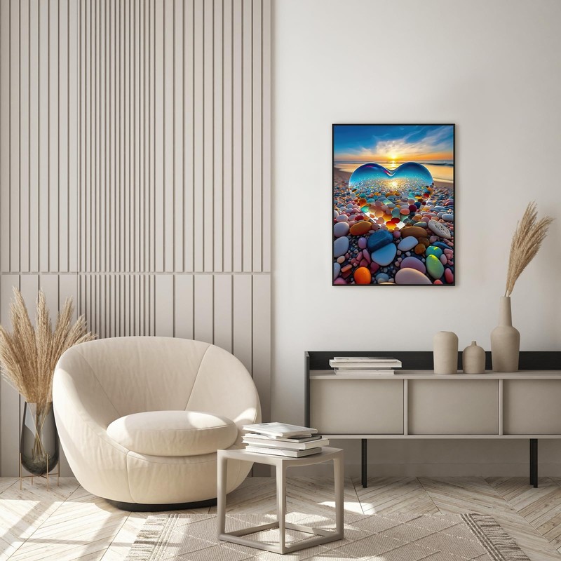 Jigsaw Puzzles for Adults 1000 Pieces, Love Pebbles Beach Puzzle,