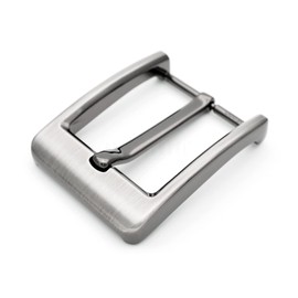 CRAFTMEMORE 1.5 Inches Belt Buckle Single Prong Buckle for Replacement DIY Leather Craft HRBK (H05009, Hairline Gunmetal)