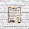 SHAWPRINT MY DOG'S RULES RETRO STYLE METAL TIN SIGN/PLAQUE DOG