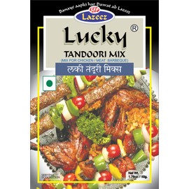 Lucky Masale Party Pack 3 (Tandoori Masala (chicken or Mutton), Shami Kabab, Chicken Korma, Kadhai Gosht, Yakhni Pulao)