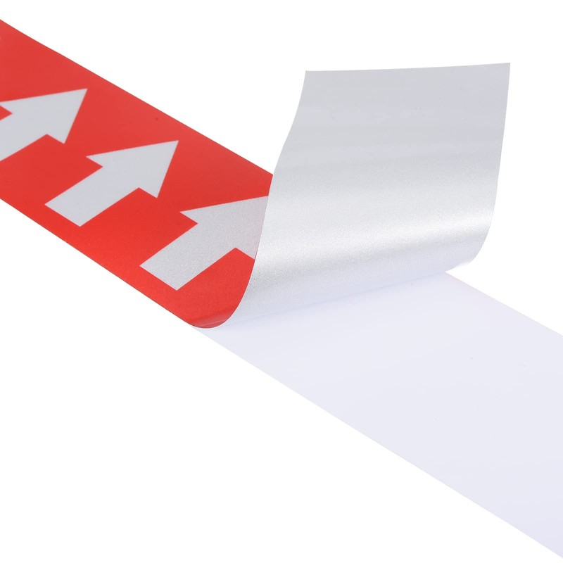 PATIKIL Flow Arrow Tape, Polyethylene Pipe Marking Sticker with Reflective