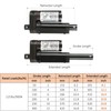 MAOPINER 2" DC12V Stroke Linear Actuator with Mounting Bracket, 900N(202lbs)