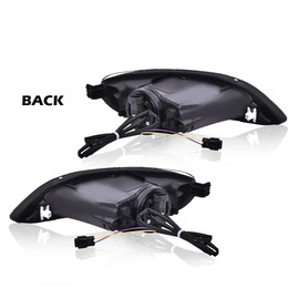 PIT66 Front LED Fog Light Lamps Assembly Compatible with Toyota Corolla 2001 2002 2003 2004 2005 2006 2007 2008/Compatible with Camry 2002 2003 2004