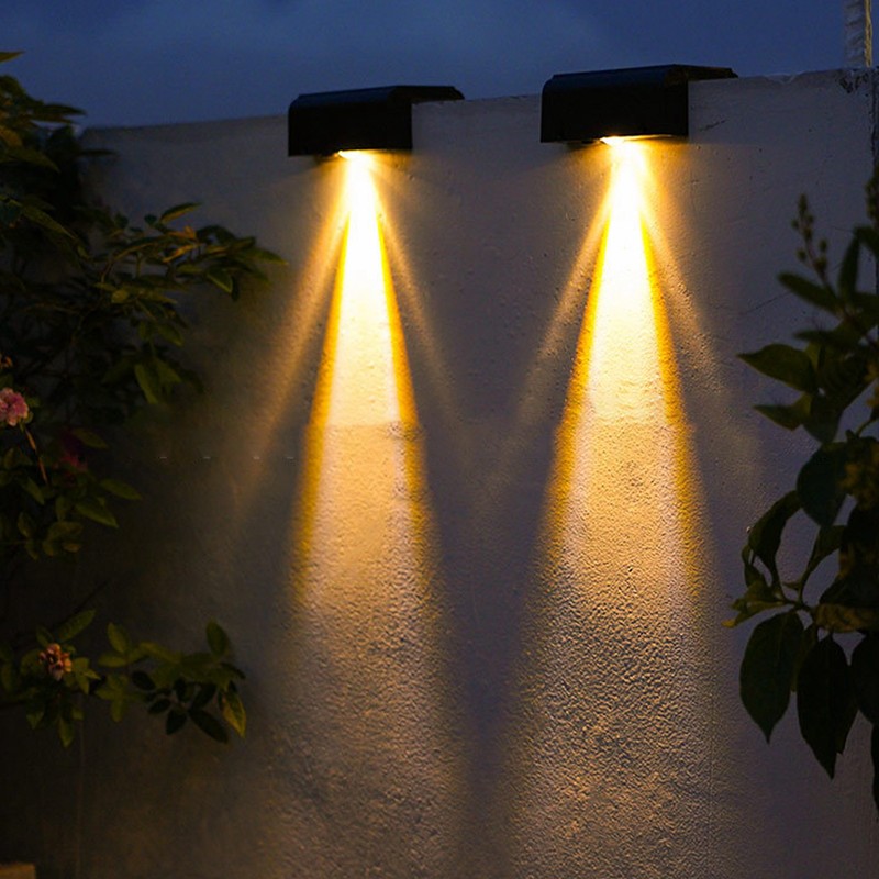 Solar Wall Light Warm Light IP67 Waterproof Multifunctional Eco Friendly