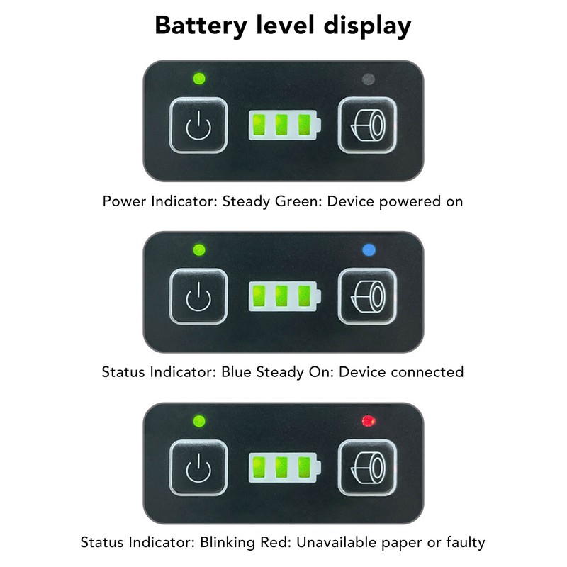 Portable Thermal Label Printer Bluetooth Maker Machine Handheld 58mm for