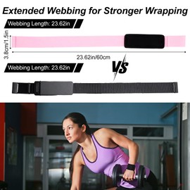 Kifmurase 4Pcs Weight Lifting Straps, Anti Slip Weightlifting Deadlift Straps Sports Padded Wristband for Power Lifting Bodybuilding Gym Workout Strength Training