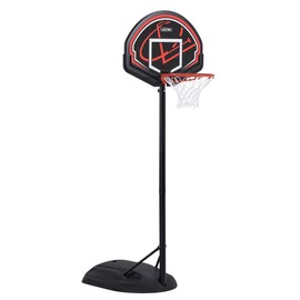Lifetime Adjustable Youth Basketball Hoop, Telescoping Height Adjustment 5.5-7.5 Ft, Impact Backboard, 15-Inch Solid Steel Rim, Portable Base