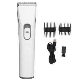 Electric Hair Trimmer for Men Rechargeable 4 Modes 7000RPM Low Noise Cordless Hair Clipper with 2 Guide Combs White