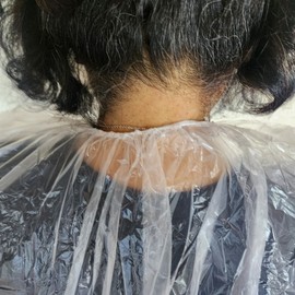 10-Pack Disposable Hair Dyeing Cutting Vinyl Gown for Clothing Protection Cover 3ea