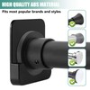4 Pack Black Shower Curtain Rod Holder for Wall Mount