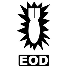 EOD Explosive Ordnance Disposal Specialist Army Military Soldier Vinyl Sticker Decal for Car Truck Motorcycle Windows Bumper Laptop Home Wall Decor - Many Colors & Sizes