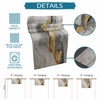 Grey Ombre Marble Table Runners 72 Inches Long, Golden Gray
