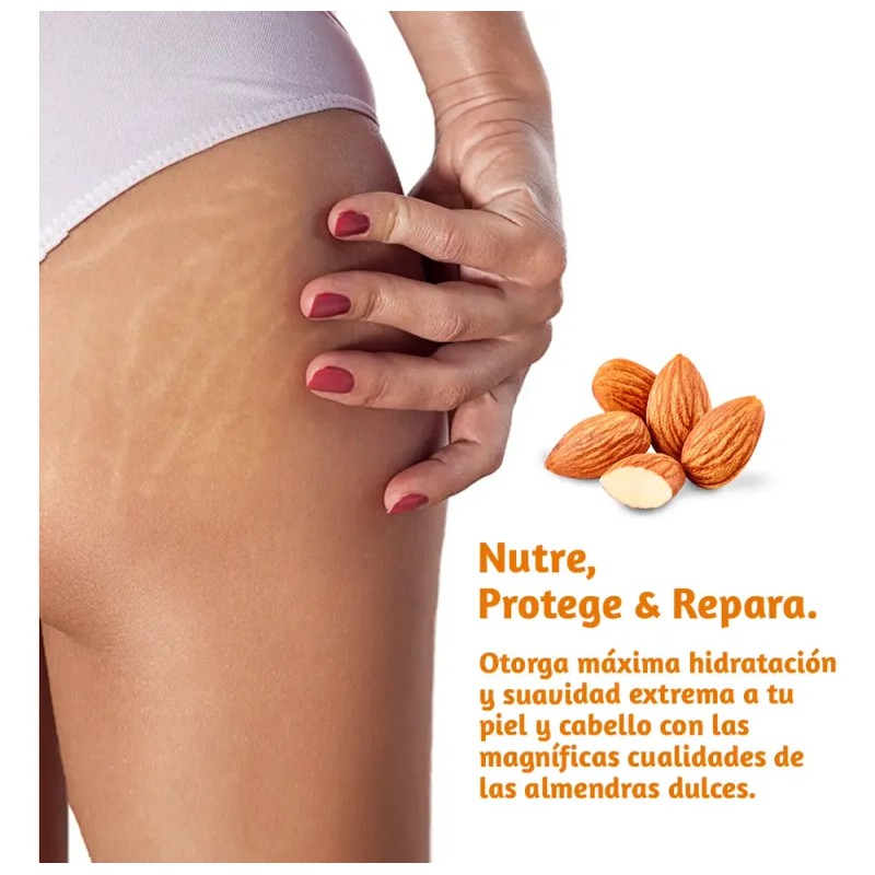 Jaloma Aceite Suavizante de Almendras para Piel y Cabello, 120