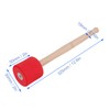2PCS Bass Foam Drum Mallet Oak Handle EVA Foam Head