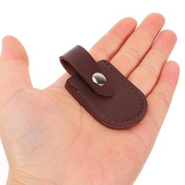 Tofficu 8pcs Cuticle Scissor Cover for Nail Clippers Cuticle Nipper Protector Scissors Manicure Pu Leather Sturdy Durable