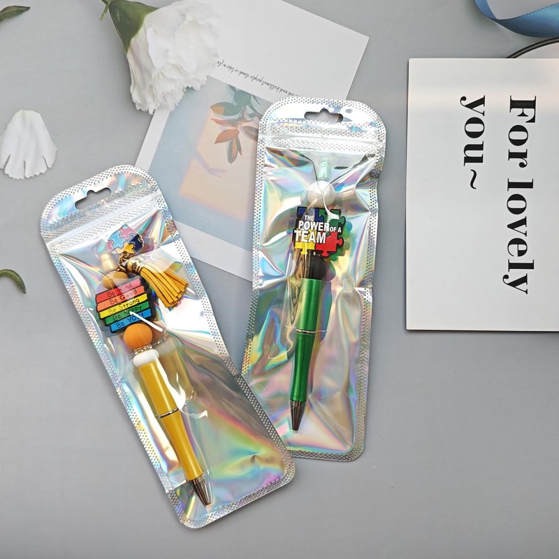 JNwhy Beadable Pens 12 Sets DIY Beaded Ballpoint Pens Making