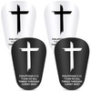 2Pairs Mini Shin Guards Soccer 3.35 x 2.36Inch Christian Faith