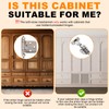 10 Pack Soft Close Cabinet Hinges with Double Sided Tape,