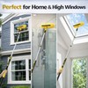 24FT High Reach Window Squeegee with Extension Pole, 2-1 Window