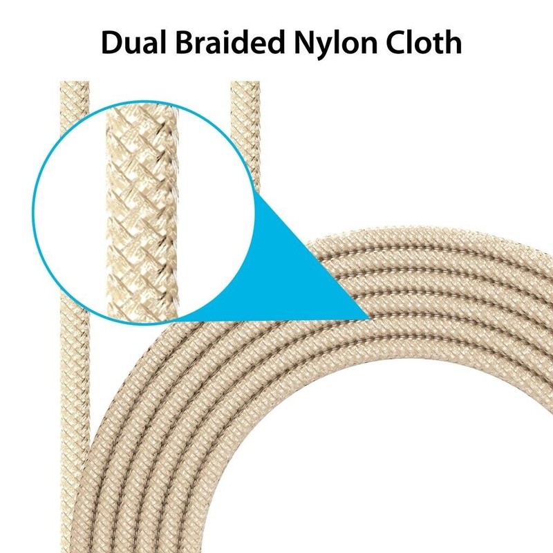 iLuv ICB278GD Fast Charging USB-C to Lightning Cable, 10ft. Apple