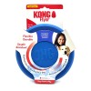 KONG Flexible Flyer Ltd Edition Blue Rubber SMALL Frisbee Dog Fetch Toy 7.5"