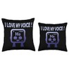 I Love my Voice - Helium Throw Pillow