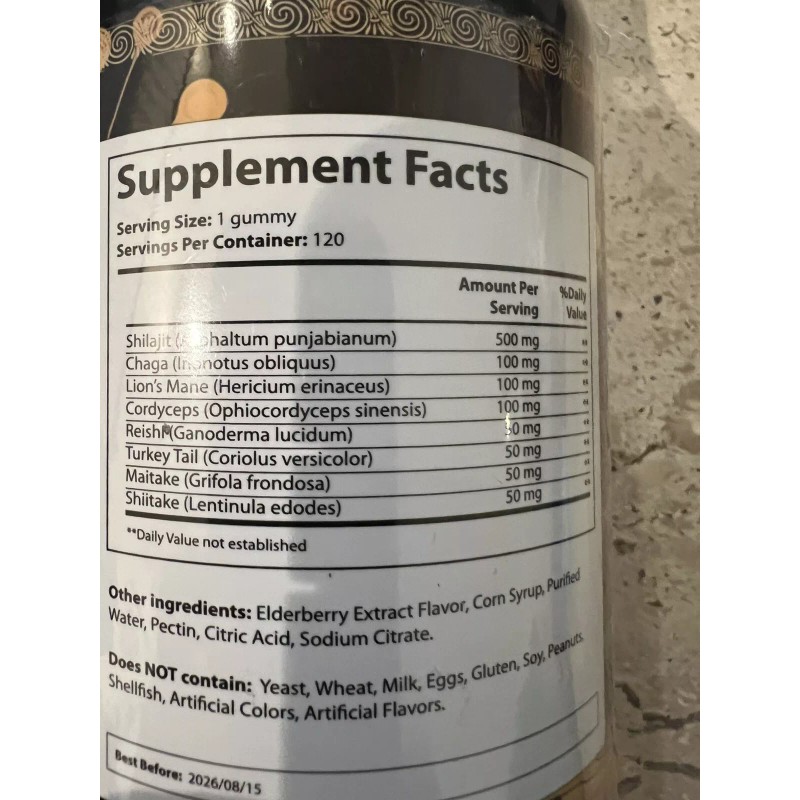 ad hoc health - Ancient Shilajit & Mushroom Gummies -