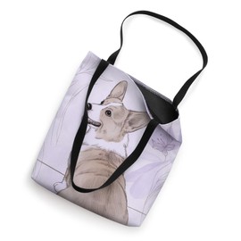 Cute Purple Corgi Puppy Dog Tote Bag