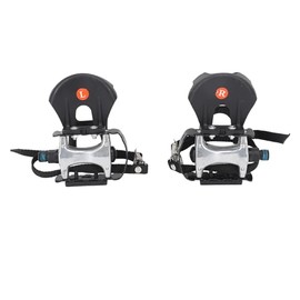 POENVFPO Pedales de Bicicleta Estática con Clip para el Dedo del Pie y Correas, Bicicleta de Ciclismo, Bicicleta Estática de Interior, Piezas de Repuesto para Bicicleta Reclinada